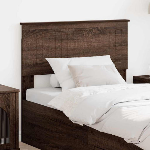 vidaXL Headboard with Headboard Brown Oak 90 cm Engineered wood