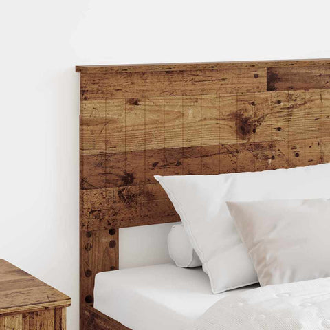 vidaXL Headboard with Headboard Old Wood 90 cm Engineered wood