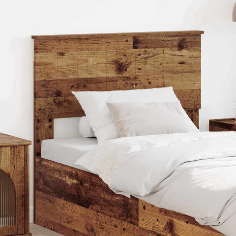 vidaXL Headboard with Headboard Old Wood 90 cm Engineered wood