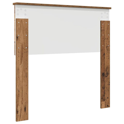 vidaXL Headboard with Headboard Old Wood 90 cm Engineered wood