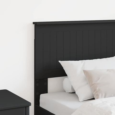 vidaXL Headboard with Headboard Black Oak 80 cm Engineered wood