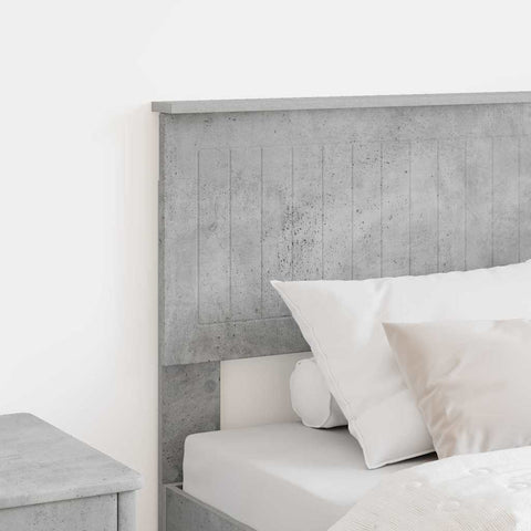 vidaXL Headboard with Headboard Concrete Grey 80 cm Engineered wood