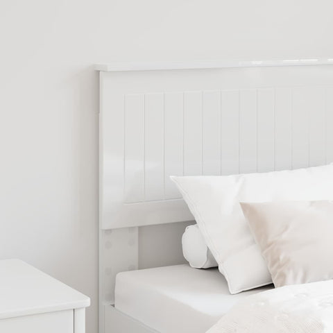 vidaXL Headboard with Headboard Gloss White 80 cm Engineered wood