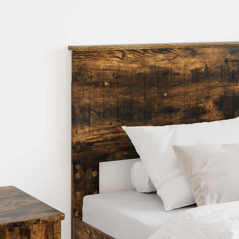 vidaXL Headboard with Headboard Smoked Oak 80 cm Engineered wood