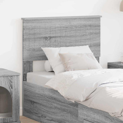 vidaXL Headboard with Headboard Grey Sonoma 80 cm Engineered wood