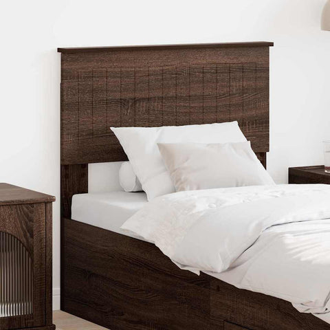 vidaXL Headboard with Headboard Brown Oak 80 cm Engineered wood