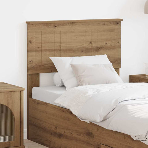 vidaXL Headboard with Headboard Artisan Oak 80 cm Engineered wood