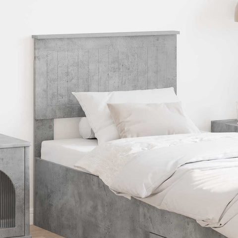 vidaXL Headboard with Headboard Concrete Grey 75 cm Engineered wood