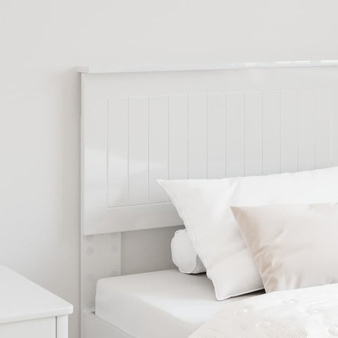 vidaXL Headboard with Headboard Gloss White 75 cm Engineered wood