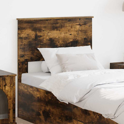 vidaXL Headboard with Headboard Smoked Oak 75 cm Engineered wood