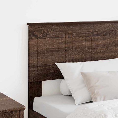 vidaXL Headboard with Headboard Brown Oak 75 cm Engineered wood