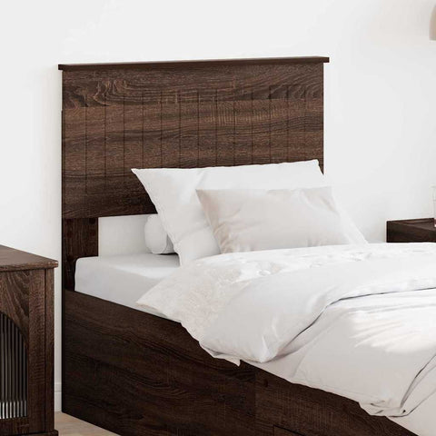 vidaXL Headboard with Headboard Brown Oak 75 cm Engineered wood