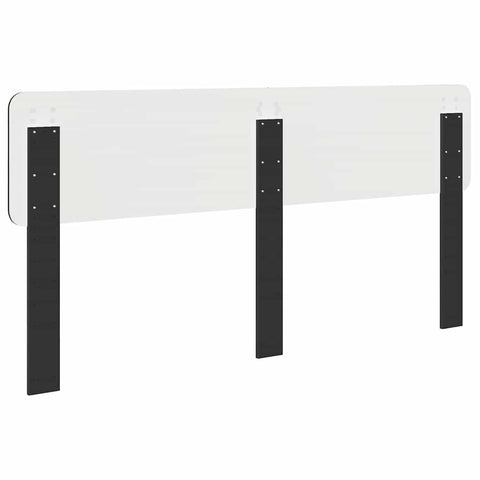vidaXL Headboard with Headboard Black Oak 200 cm Engineered wood