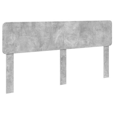 vidaXL Headboard with Headboard Concrete Grey 200 cm Engineered wood
