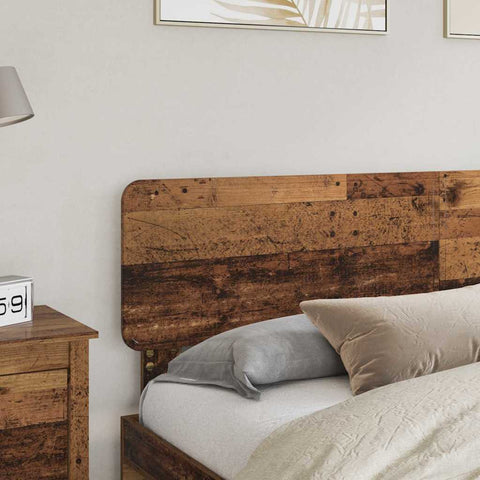vidaXL Headboard with Headboard Old Wood 200 cm Engineered wood