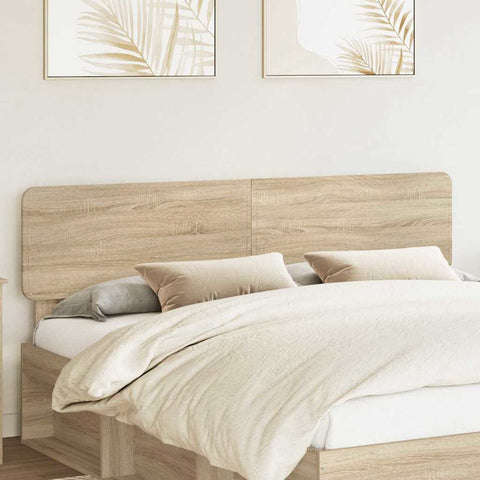 vidaXL Headboard with Headboard Sonoma Oak 180 cm Engineered wood