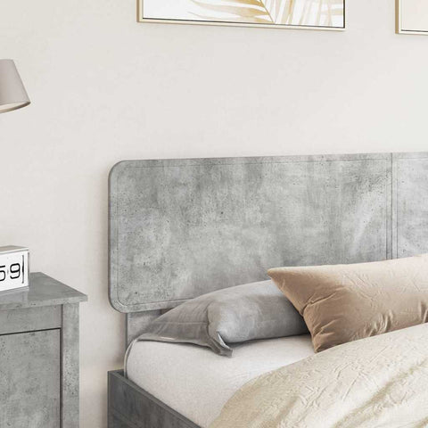 vidaXL Headboard with Headboard Concrete Grey 180 cm Engineered wood