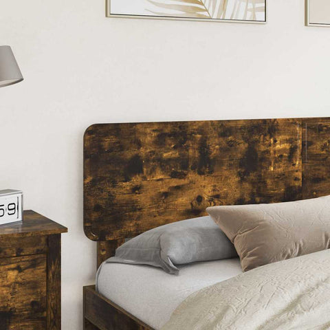vidaXL Headboard with Headboard Smoked Oak 180 cm Engineered wood