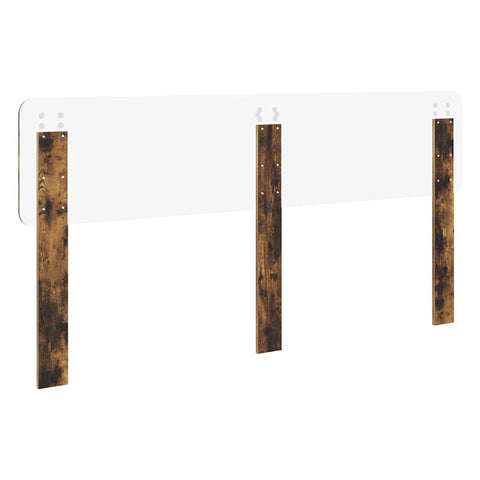 vidaXL Headboard with Headboard Smoked Oak 180 cm Engineered wood