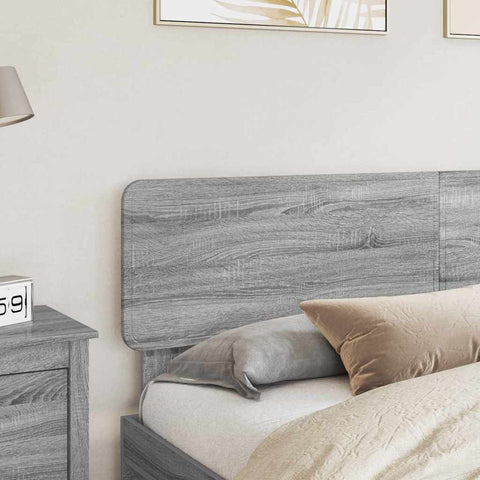 vidaXL Headboard with Headboard Grey Sonoma 180 cm Engineered wood