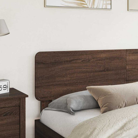 vidaXL Headboard with Headboard Brown Oak 180 cm Engineered wood