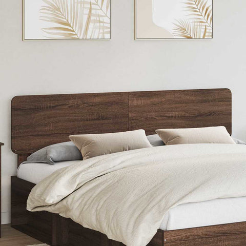 vidaXL Headboard with Headboard Brown Oak 180 cm Engineered wood
