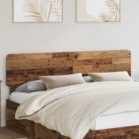 vidaXL Headboard with Headboard Old Wood 180 cm Engineered wood
