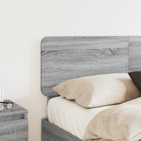 vidaXL Headboard with Headboard Grey Sonoma 160 cm Engineered wood