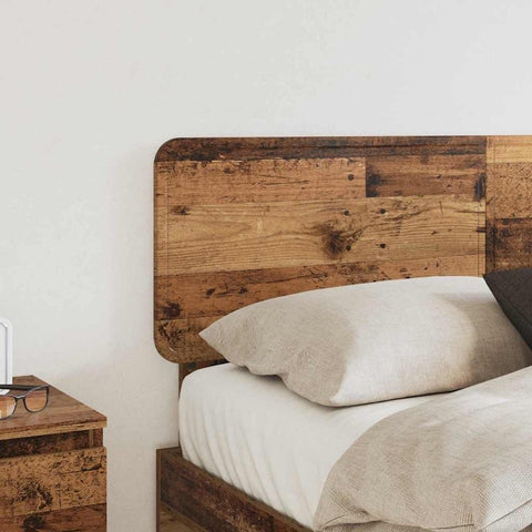 vidaXL Headboard with Headboard Old Wood 160 cm Engineered wood