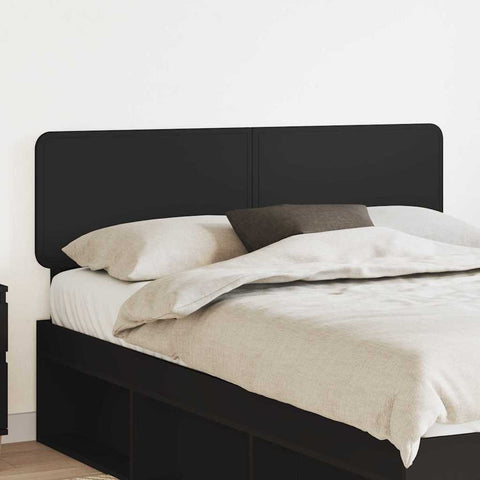 vidaXL Headboard with Headboard Black Oak 150 cm Engineered wood