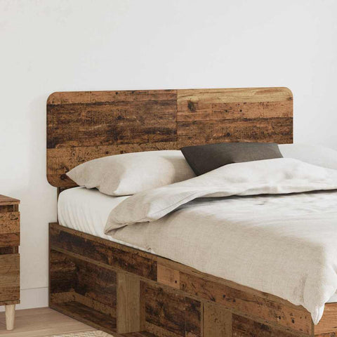 vidaXL Headboard with Headboard Old Wood 135 cm Engineered wood