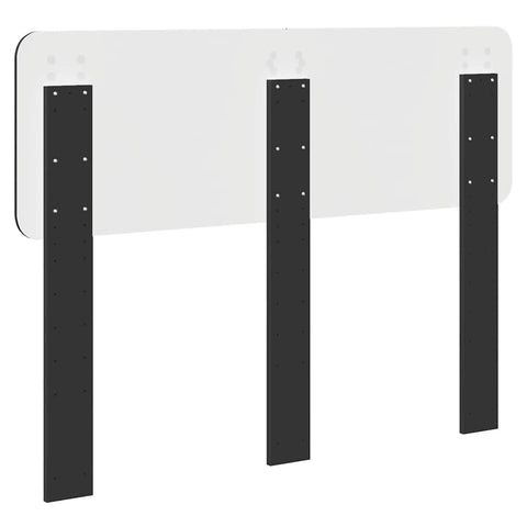 vidaXL Headboard with Headboard Black Oak 120 cm Engineered wood