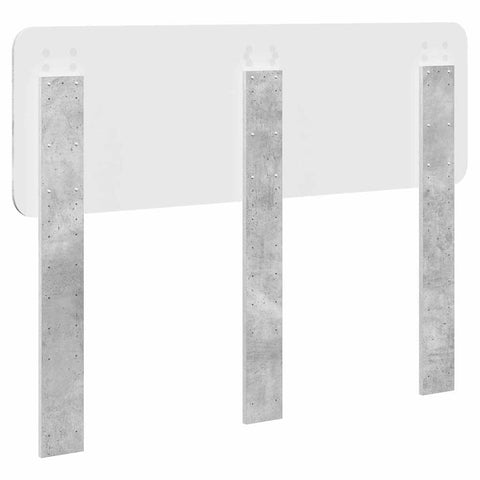 vidaXL Headboard with Headboard Concrete Grey 120 cm Engineered wood