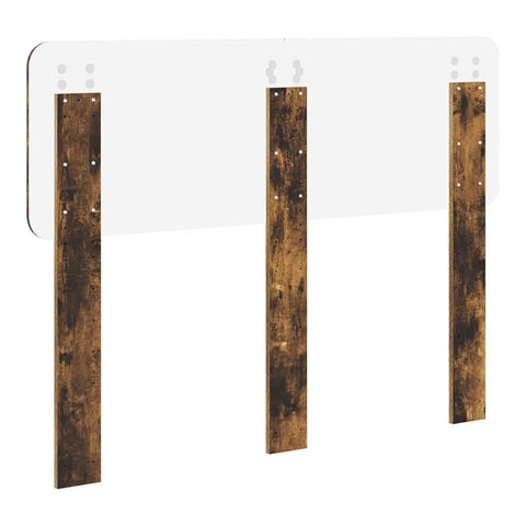 vidaXL Headboard with Headboard Smoked Oak 120 cm Engineered wood