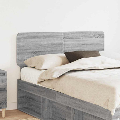 vidaXL Headboard with Headboard Grey Sonoma 120 cm Engineered wood