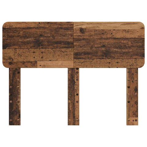 vidaXL Headboard with Headboard Old Wood 120 cm Engineered wood