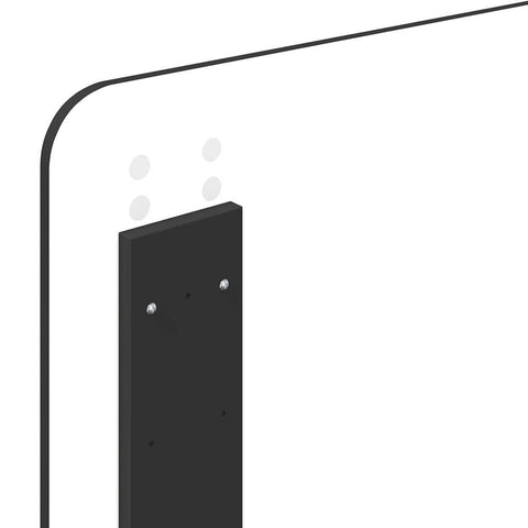 vidaXL Headboard with Headboard Black Oak 100 cm Engineered wood