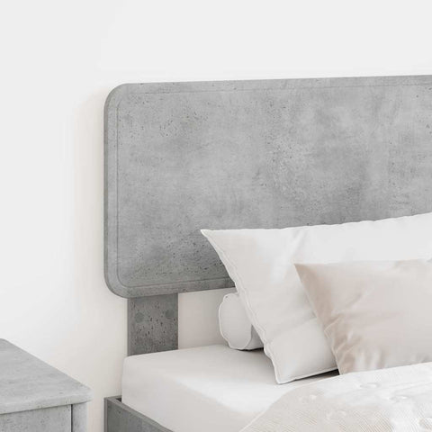 vidaXL Headboard with Headboard Concrete Grey 100 cm Engineered wood