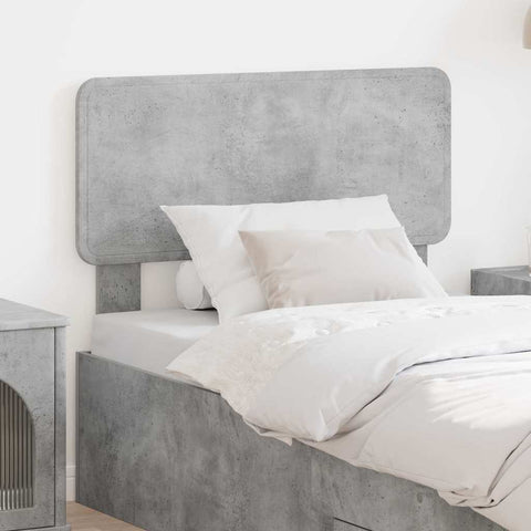 vidaXL Headboard with Headboard Concrete Grey 100 cm Engineered wood