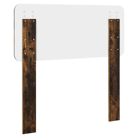 vidaXL Headboard with Headboard Smoked Oak 90 cm Engineered wood