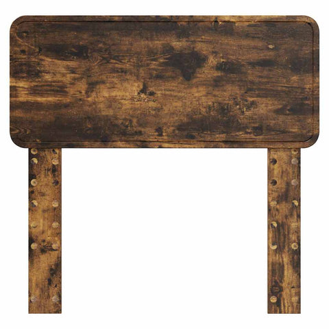 vidaXL Headboard with Headboard Smoked Oak 90 cm Engineered wood