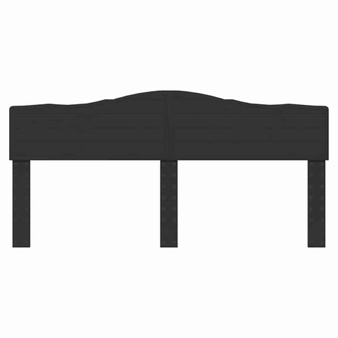 vidaXL Headboard with Headboard Black Oak 200 cm Engineered wood