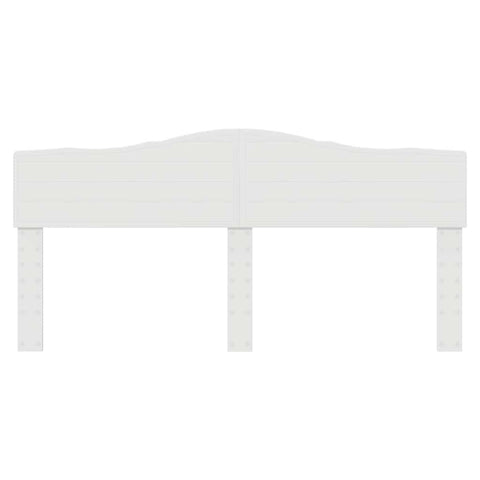 vidaXL Headboard with Headboard Gloss White 200 cm Engineered wood