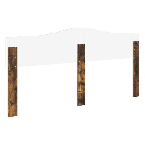 vidaXL Headboard with Headboard Smoked Oak 200 cm Engineered wood
