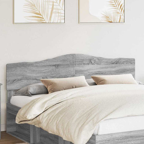 vidaXL Headboard with Headboard Grey Sonoma 200 cm Engineered wood