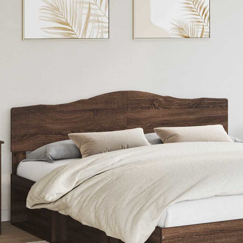 vidaXL Headboard with Headboard Brown Oak 200 cm Engineered wood