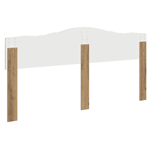 vidaXL Headboard with Headboard Artisan Oak 200 cm Engineered wood