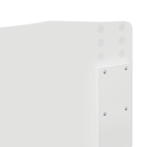 vidaXL Headboard with Headboard White 160 cm Engineered wood