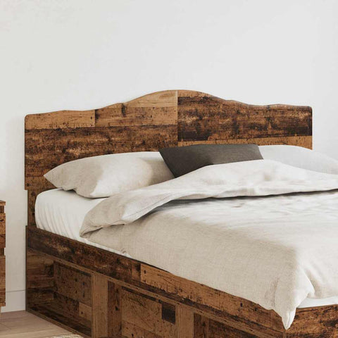vidaXL Headboard with Headboard Old Wood 160 cm Engineered wood