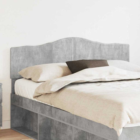 vidaXL Headboard with Headboard Concrete Grey 140 cm Engineered wood